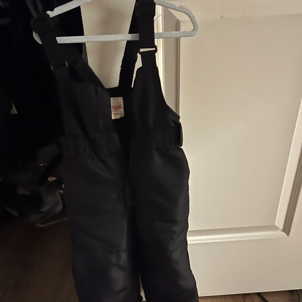 Cat & Jack Black Snow Bib Overalls 2t